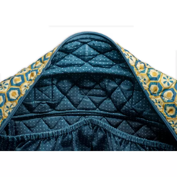 imageMaison d Hermine Weekend Bag Cotton Quilted Duffel Overnight Luggage Weekender Gym Bag for Gifts Travel Men Women Business Travellers Family Trip Bonobo  Blue19  Lakshmi