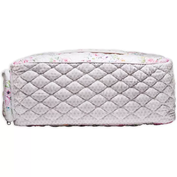imageMaison d Hermine Weekend Bag Cotton Quilted Duffel Overnight Luggage Weekender Gym Bag for Gifts Travel Men Women Business Travellers Family Trip Bonobo  Blue3  Sweet Rose Lavender  Lush