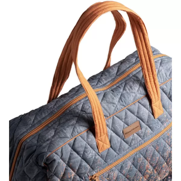 imageMaison d Hermine Weekend Bag Cotton Quilted Duffel Overnight Luggage Weekender Gym Bag for Gifts Travel Men Women Business Travellers Family Trip Bonobo  Blue13  Imperfection