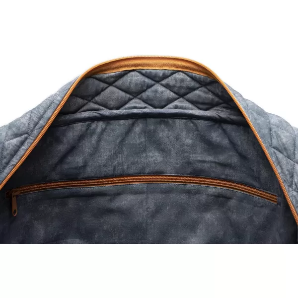 imageMaison d Hermine Weekend Bag Cotton Quilted Duffel Overnight Luggage Weekender Gym Bag for Gifts Travel Men Women Business Travellers Family Trip Bonobo  Blue13  Imperfection