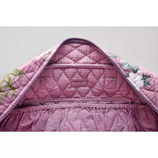 imageMaison d Hermine Weekend Bag Cotton Quilted Duffel Overnight Luggage Weekender Gym Bag for Gifts Travel Men Women Business Travellers Family Trip Bonobo  Blue39  Hokuzai  Violet