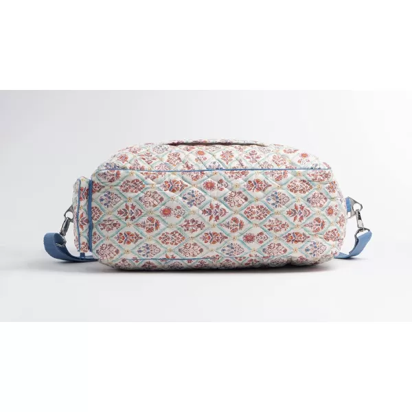 imageMaison d Hermine Weekend Bag Cotton Quilted Duffel Overnight Luggage Weekender Gym Bag for Gifts Travel Men Women Business Travellers Family Trip Bonobo  Blue47  Albane