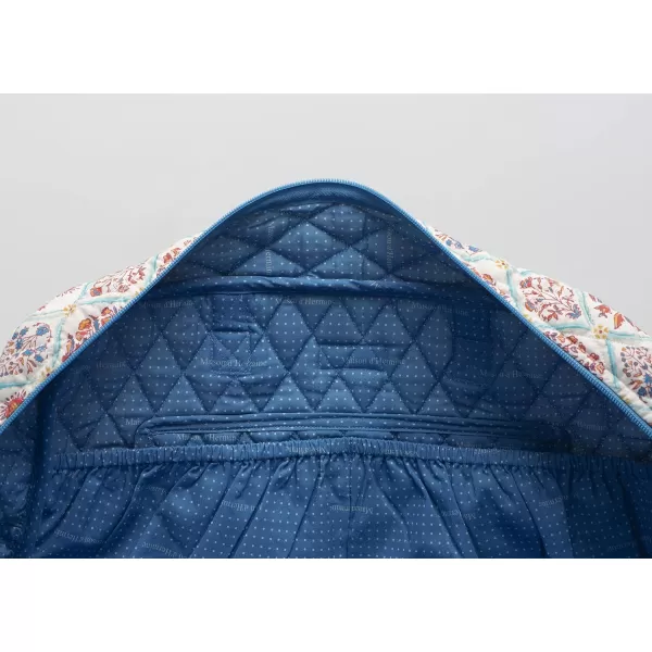 imageMaison d Hermine Weekend Bag Cotton Quilted Duffel Overnight Luggage Weekender Gym Bag for Gifts Travel Men Women Business Travellers Family Trip Bonobo  Blue47  Albane