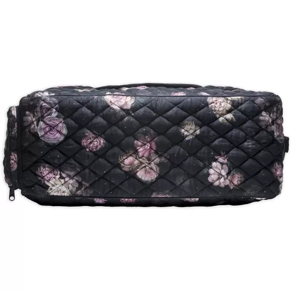imageMaison d Hermine Weekend Bag Cotton Quilted Duffel Overnight Luggage Weekender Gym Bag for Gifts Travel Men Women Business Travellers Family Trip Bonobo  Blue5  Moody Florals