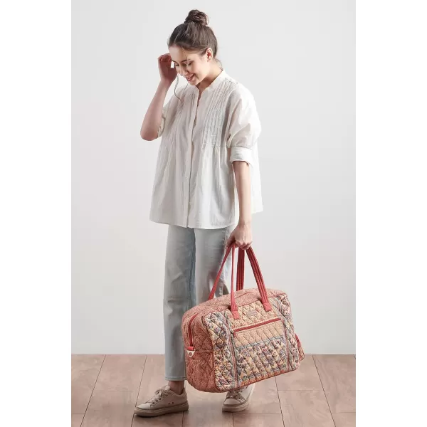 imageMaison d Hermine Weekend Bag Cotton Quilted Duffel Overnight Luggage Weekender Gym Bag for Gifts Travel Men Women Business Travellers Family Trip Bonobo  Blue6  Asmi