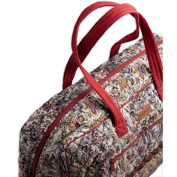 imageMaison d Hermine Weekend Bag Cotton Quilted Duffel Overnight Luggage Weekender Gym Bag for Gifts Travel Men Women Business Travellers Family Trip Bonobo  Blue22  Jaipur