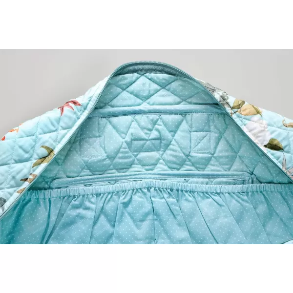 imageMaison d Hermine Weekend Bag Cotton Quilted Duffel Overnight Luggage Weekender Gym Bag for Gifts Travel Men Women Business Travellers Family Trip Bonobo  Blue29  Hokuzai  Green