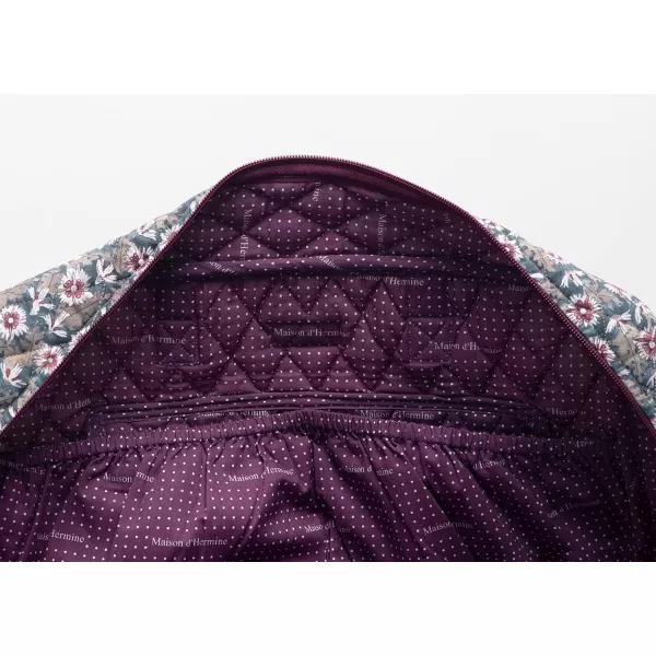 imageMaison d Hermine Weekend Bag Cotton Quilted Duffel Overnight Luggage Weekender Gym Bag for Gifts Travel Men Women Business Travellers Family Trip Bonobo  Blue14  Osaka