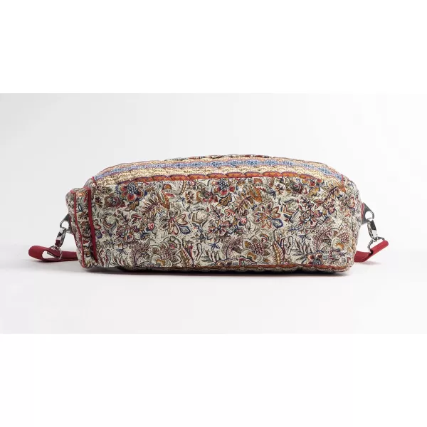imageMaison d Hermine Weekend Bag Cotton Quilted Duffel Overnight Luggage Weekender Gym Bag for Gifts Travel Men Women Business Travellers Family Trip Bonobo  Blue22  Jaipur
