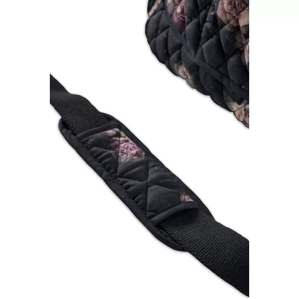 imageMaison d Hermine Weekend Bag Cotton Quilted Duffel Overnight Luggage Weekender Gym Bag for Gifts Travel Men Women Business Travellers Family Trip Bonobo  Blue5  Moody Florals