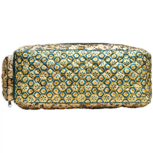 imageMaison d Hermine Weekend Bag Cotton Quilted Duffel Overnight Luggage Weekender Gym Bag for Gifts Travel Men Women Business Travellers Family Trip Bonobo  Blue19  Lakshmi