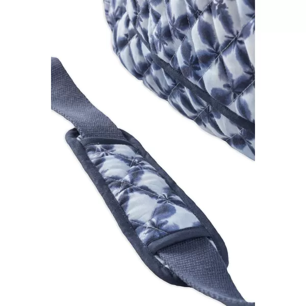 imageMaison d Hermine Weekend Bag Cotton Quilted Duffel Overnight Luggage Weekender Gym Bag for Gifts Travel Men Women Business Travellers Family Trip Bonobo  Blue9  Shibori
