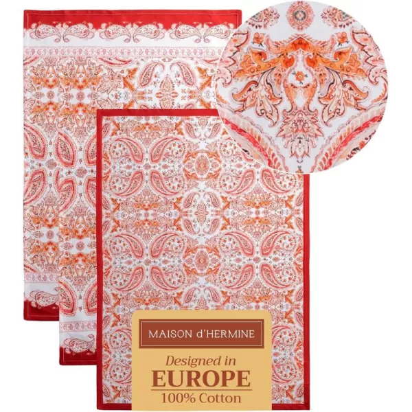 imageMaison d Hermine Kitchen Towel 100 Cotton Quick Dry Cleaning Dishtowel for Gifts Dining Home Wedding Banquet Buffet Christmas Joy  ThanksgivingChristmas Set of 323  Orient