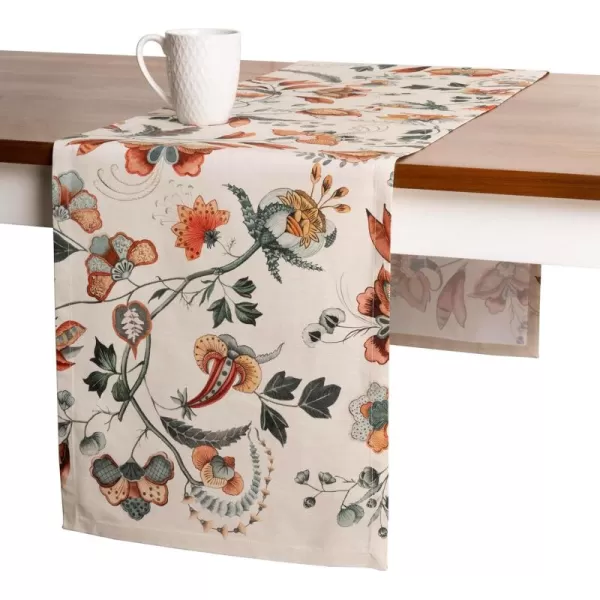 imageMaison d Hermine Sofia 100 Cotton Table Runner Tabletop Cover for Home Kitchen Dining Dcor Cocktail Parties Family Dinners Wedding ThanksgivingChristmas Double Layer 1450quotx108quotDalida