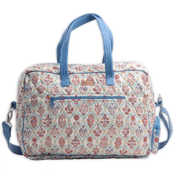 imageMaison d Hermine Weekend Bag Cotton Quilted Duffel Overnight Luggage Weekender Gym Bag for Gifts Travel Men Women Business Travellers Family Trip Bonobo  Blue47  Albane