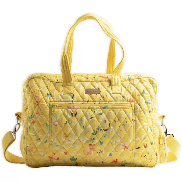 imageMaison d Hermine Weekend Bag Cotton Quilted Duffel Overnight Luggage Weekender Gym Bag for Gifts Travel Men Women Business Travellers Family Trip Bonobo  Blue16  Colmar
