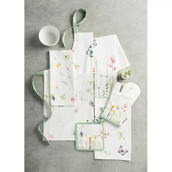 imageMaison d Hermine Hotpads 100 Cotton Pot Holder 8quotx8quot with Loop Set of 2 Heat Resistant Kitchen Pot Holders Baking Grilling Barbeque Handling Hot Pans Agrume  SpringSummer7  Botanical Fresh
