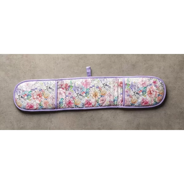 imageMaison d Hermine Double Oven Gloves 100 Cotton Double Oven Mitt Heat Resistant BBQ Cooking Gloves with Loop Grilling Handling Hot Pans Colmar  SpringSummer 7quotx35quot36  Floral Love