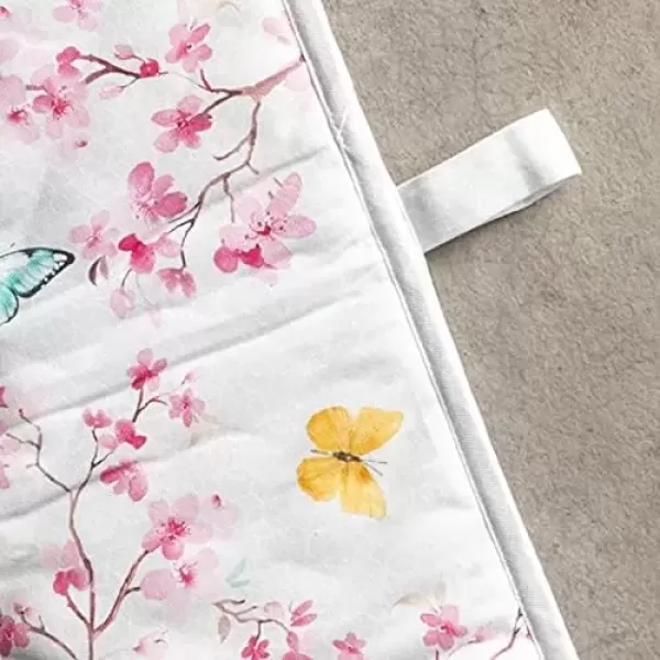 imageMaison d Hermine Double Oven Gloves 100 Cotton Double Oven Mitt Heat Resistant BBQ Cooking Gloves with Loop Grilling Handling Hot Pans Colmar  SpringSummer 7quotx35quot17  Blossoms in Spring