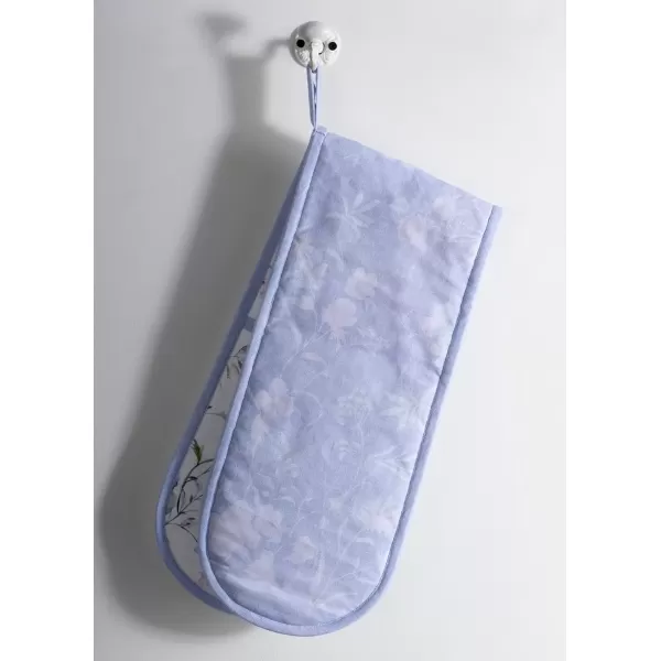imageMaison d Hermine Double Oven Gloves 100 Cotton Double Oven Mitt Heat Resistant BBQ Cooking Gloves with Loop Grilling Handling Hot Pans Colmar  SpringSummer 7quotx35quotSummer Floral