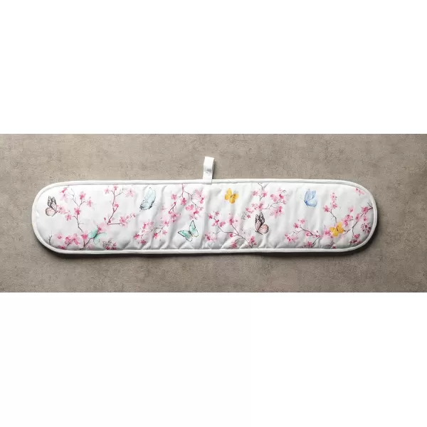 imageMaison d Hermine Double Oven Gloves 100 Cotton Double Oven Mitt Heat Resistant BBQ Cooking Gloves with Loop Grilling Handling Hot Pans Colmar  SpringSummer 7quotx35quot17  Blossoms in Spring