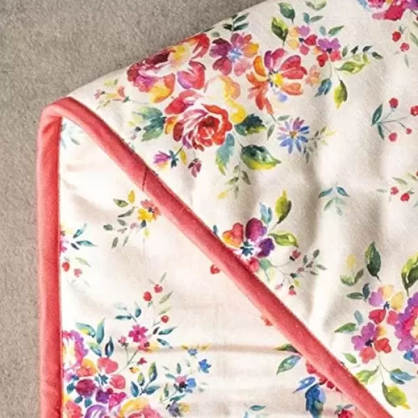 imageMaison d Hermine Double Oven Gloves 100 Cotton Double Oven Mitt Heat Resistant BBQ Cooking Gloves with Loop Grilling Handling Hot Pans Colmar  SpringSummer 7quotx35quot38  Rose Garden