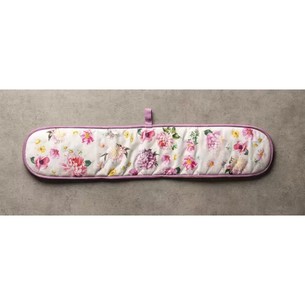 imageMaison d Hermine Double Oven Gloves 100 Cotton Double Oven Mitt Heat Resistant BBQ Cooking Gloves with Loop Grilling Handling Hot Pans Colmar  SpringSummer 7quotx35quot40  Pivoine