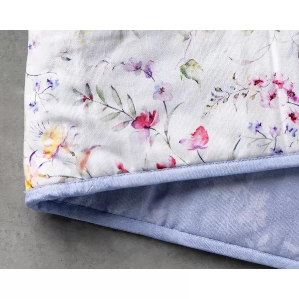 imageMaison d Hermine Double Oven Gloves 100 Cotton Double Oven Mitt Heat Resistant BBQ Cooking Gloves with Loop Grilling Handling Hot Pans Colmar  SpringSummer 7quotx35quotSummer Floral