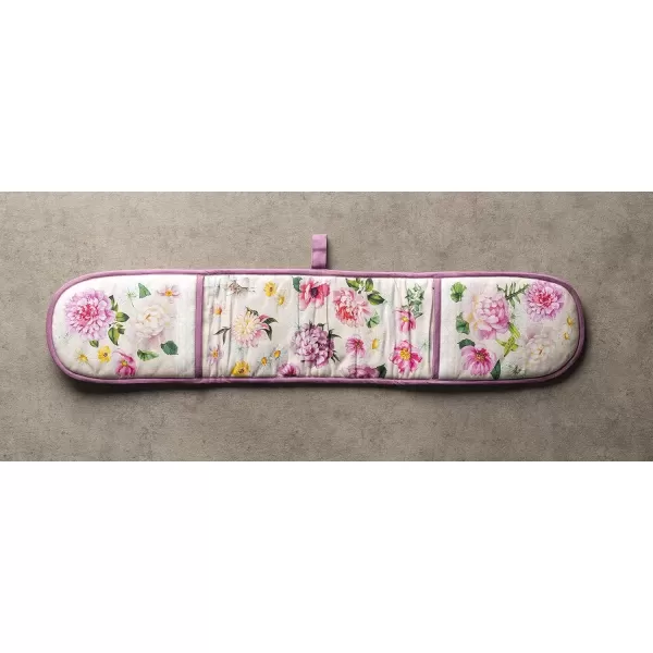 imageMaison d Hermine Double Oven Gloves 100 Cotton Double Oven Mitt Heat Resistant BBQ Cooking Gloves with Loop Grilling Handling Hot Pans Colmar  SpringSummer 7quotx35quot40  Pivoine
