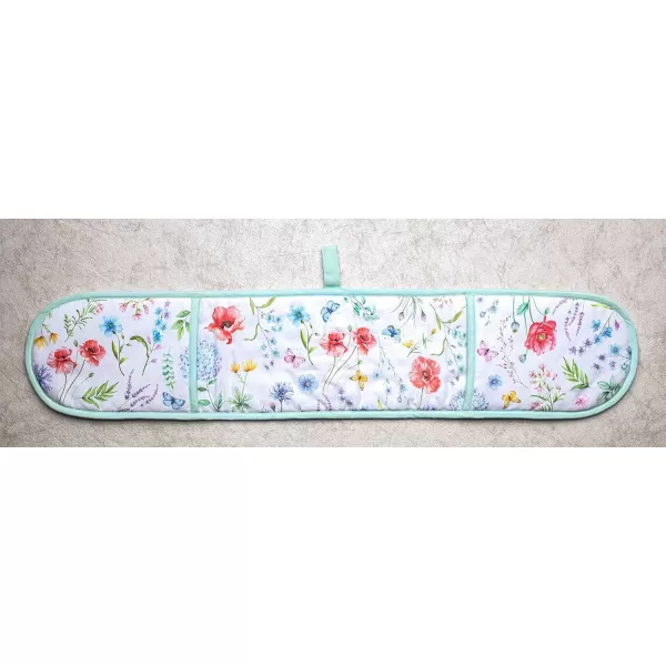 imageMaison d Hermine Double Oven Gloves 100 Cotton Double Oven Mitt Heat Resistant BBQ Cooking Gloves with Loop Grilling Handling Hot Pans Colmar  SpringSummer 7quotx35quot14  Just Floral