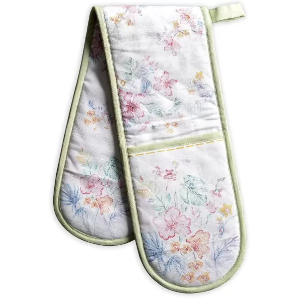 imageMaison d Hermine Double Oven Gloves 100 Cotton Double Oven Mitt Heat Resistant BBQ Cooking Gloves with Loop Grilling Handling Hot Pans Colmar  SpringSummer 7quotx35quot52  Paradise Island