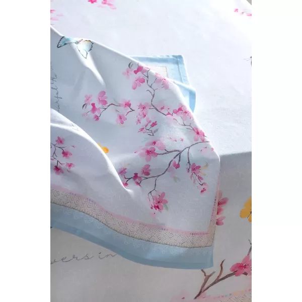imageMaison d Hermine Napkin 100 Cotton Set of 4 Decorative Washable Table Cloth Napkins Dining Wedding Banquet Buffet Happy Florals  High Summer  SpringSummer 20x2009  Blossoms in Spring