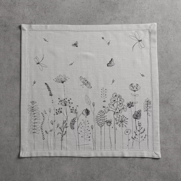 imageMaison d Hermine Napkin 100 Cotton Set of 4 Decorative Washable Table Cloth Napkins Dining Wedding Banquet Buffet Happy Florals  High Summer  SpringSummer 20x2011  Flore