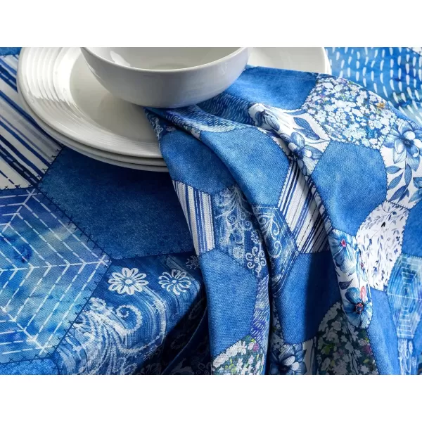 imageMaison d Hermine Napkin 100 Cotton Set of 4 Decorative Washable Table Cloth Napkins Dining Wedding Banquet Buffet Happy Florals  High Summer  SpringSummer 20x2027  Summer Blues
