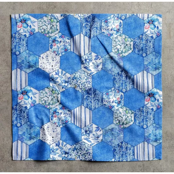 imageMaison d Hermine Napkin 100 Cotton Set of 4 Decorative Washable Table Cloth Napkins Dining Wedding Banquet Buffet Happy Florals  High Summer  SpringSummer 20x2027  Summer Blues