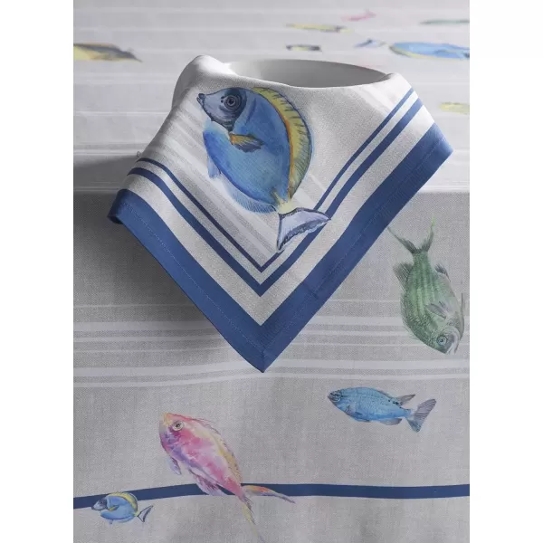 imageMaison d Hermine Napkin 100 Cotton Set of 4 Decorative Washable Table Cloth Napkins Dining Wedding Banquet Buffet Happy Florals  High Summer  SpringSummer 20x2016  Poisson