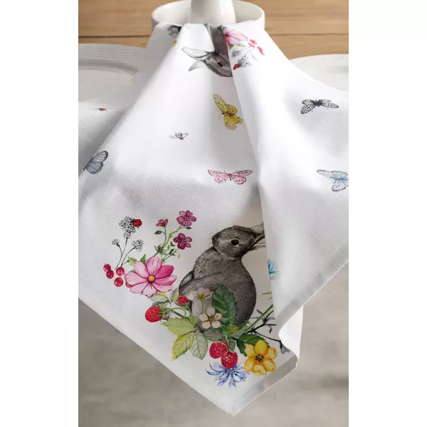 imageMaison d Hermine Napkin 100 Cotton Set of 4 Decorative Washable Table Cloth Napkins Dining Wedding Banquet Buffet Happy Florals  High Summer  SpringSummer 20x2004  Printemps