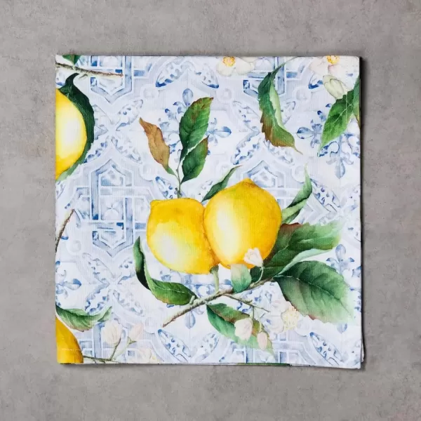 imageMaison d Hermine Napkin 100 Cotton Set of 4 Decorative Washable Table Cloth Napkins Dining Wedding Banquet Buffet Happy Florals  High Summer  SpringSummer 20x2019  Citrus
