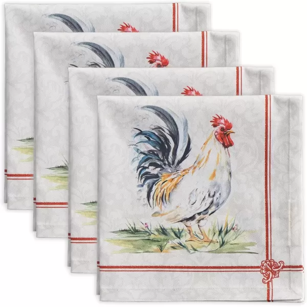 imageMaison d Hermine Napkin 100 Cotton Set of 4 Decorative Washable Table Cloth Napkins Dining Wedding Banquet Buffet Happy Florals  High Summer  SpringSummer 20x2008  Campagne