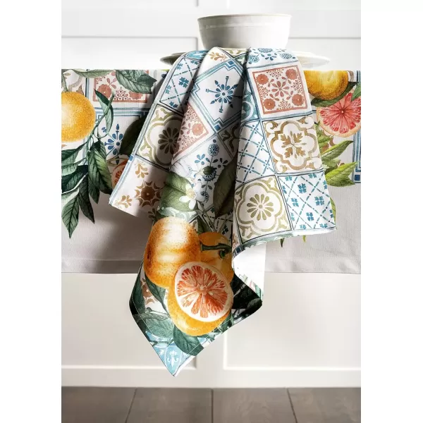 imageMaison d Hermine Napkin 100 Cotton Set of 4 Decorative Washable Table Cloth Napkins Dining Wedding Banquet Buffet Happy Florals  High Summer  SpringSummer 20x2010  Agrume