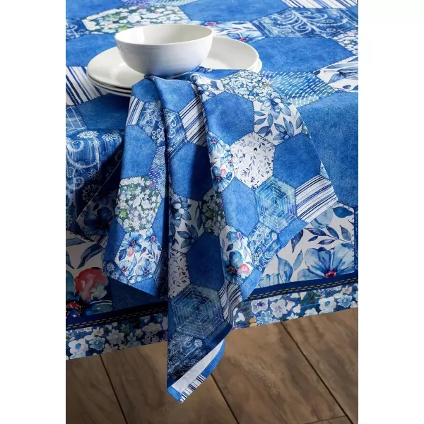 imageMaison d Hermine Napkin 100 Cotton Set of 4 Decorative Washable Table Cloth Napkins Dining Wedding Banquet Buffet Happy Florals  High Summer  SpringSummer 20x2027  Summer Blues