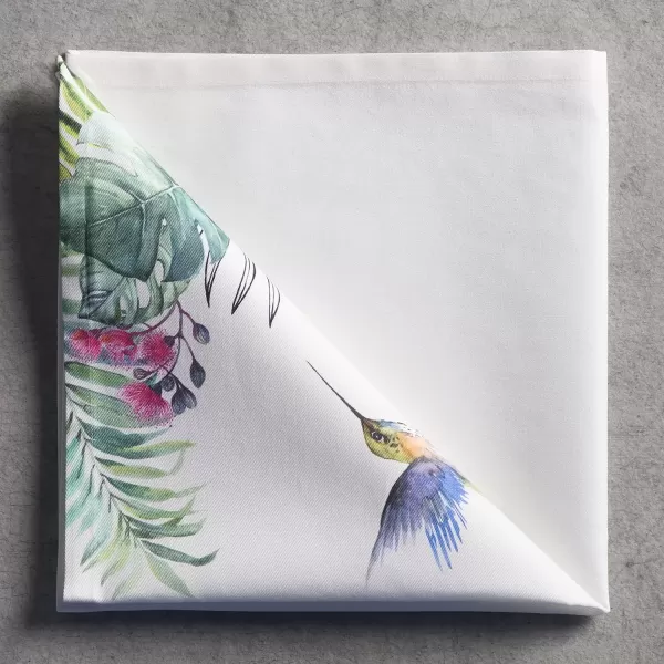 imageMaison d Hermine Napkin 100 Cotton Set of 4 Decorative Washable Table Cloth Napkins Dining Wedding Banquet Buffet Happy Florals  High Summer  SpringSummer 20x2006  Tropiques