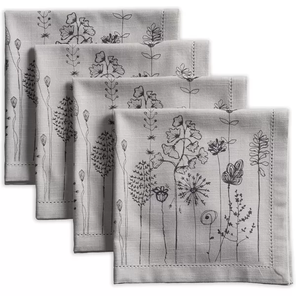 imageMaison d Hermine Napkin 100 Cotton Set of 4 Decorative Washable Table Cloth Napkins Dining Wedding Banquet Buffet Happy Florals  High Summer  SpringSummer 20x2011  Flore