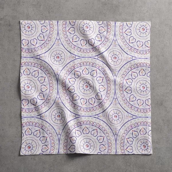 imageMaison d Hermine Napkin 100 Cotton Set of 4 Decorative Washable Table Cloth Napkins Dining Wedding Banquet Buffet Happy Florals  High Summer  SpringSummer 20x2026  Mandala