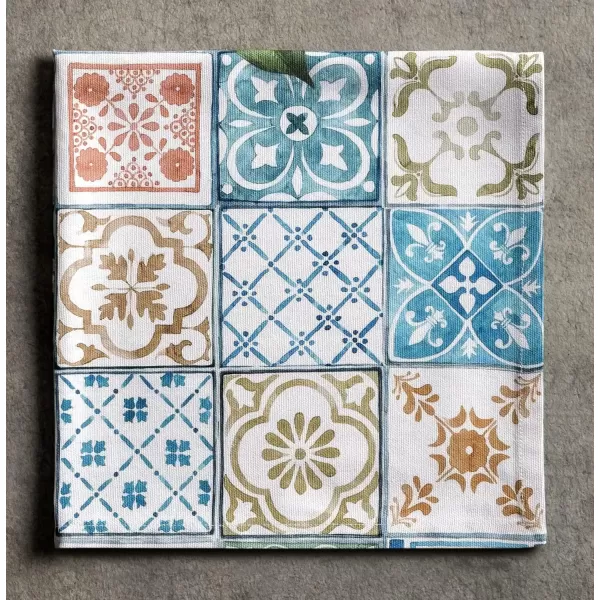 imageMaison d Hermine Napkin 100 Cotton Set of 4 Decorative Washable Table Cloth Napkins Dining Wedding Banquet Buffet Happy Florals  High Summer  SpringSummer 20x2010  Agrume