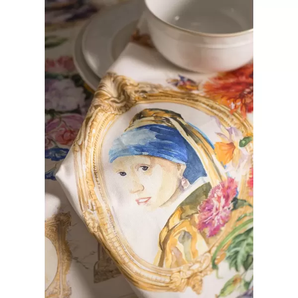 imageMaison d Hermine Napkin 100 Cotton Set of 4 Decorative Washable Table Cloth Napkins Dining Wedding Banquet Buffet Happy Florals  High Summer  SpringSummer 20x2017  Masterpiece