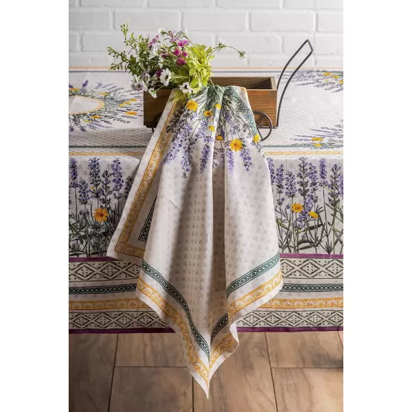 imageMaison d Hermine Napkin 100 Cotton Set of 4 Decorative Washable Table Cloth Napkins Dining Wedding Banquet Buffet Happy Florals  High Summer  SpringSummer 20x2003  Fanny Lavender