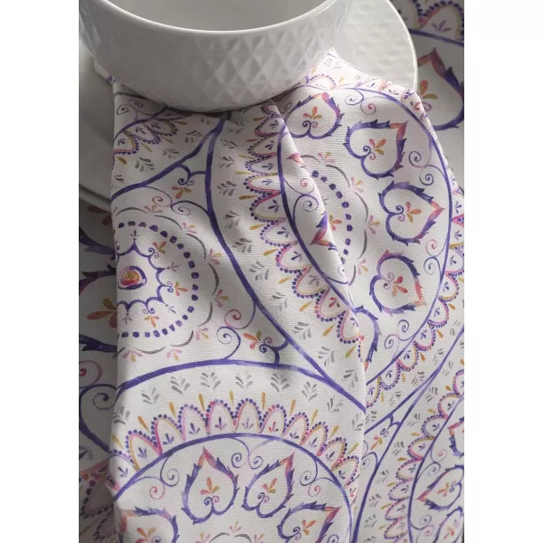 imageMaison d Hermine Napkin 100 Cotton Set of 4 Decorative Washable Table Cloth Napkins Dining Wedding Banquet Buffet Happy Florals  High Summer  SpringSummer 20x2026  Mandala