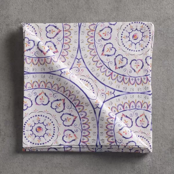 imageMaison d Hermine Napkin 100 Cotton Set of 4 Decorative Washable Table Cloth Napkins Dining Wedding Banquet Buffet Happy Florals  High Summer  SpringSummer 20x2026  Mandala