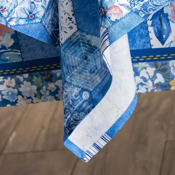 imageMaison d Hermine Napkin 100 Cotton Set of 4 Decorative Washable Table Cloth Napkins Dining Wedding Banquet Buffet Happy Florals  High Summer  SpringSummer 20x2027  Summer Blues